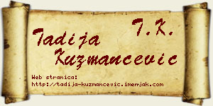 Tadija Kuzmančević vizit kartica